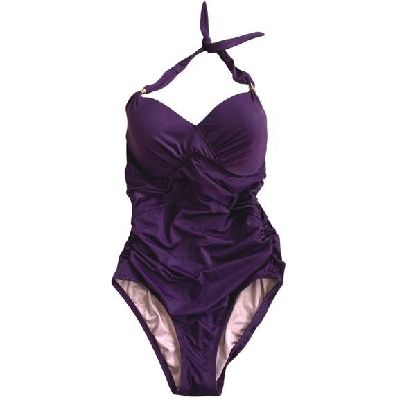 VICTORIA’s SECRET UNFORGETTABLE SEXY ONE-PIECE SWIMSUIT IN BURGUNDY SIZE: 34D - Picture 2 of 6